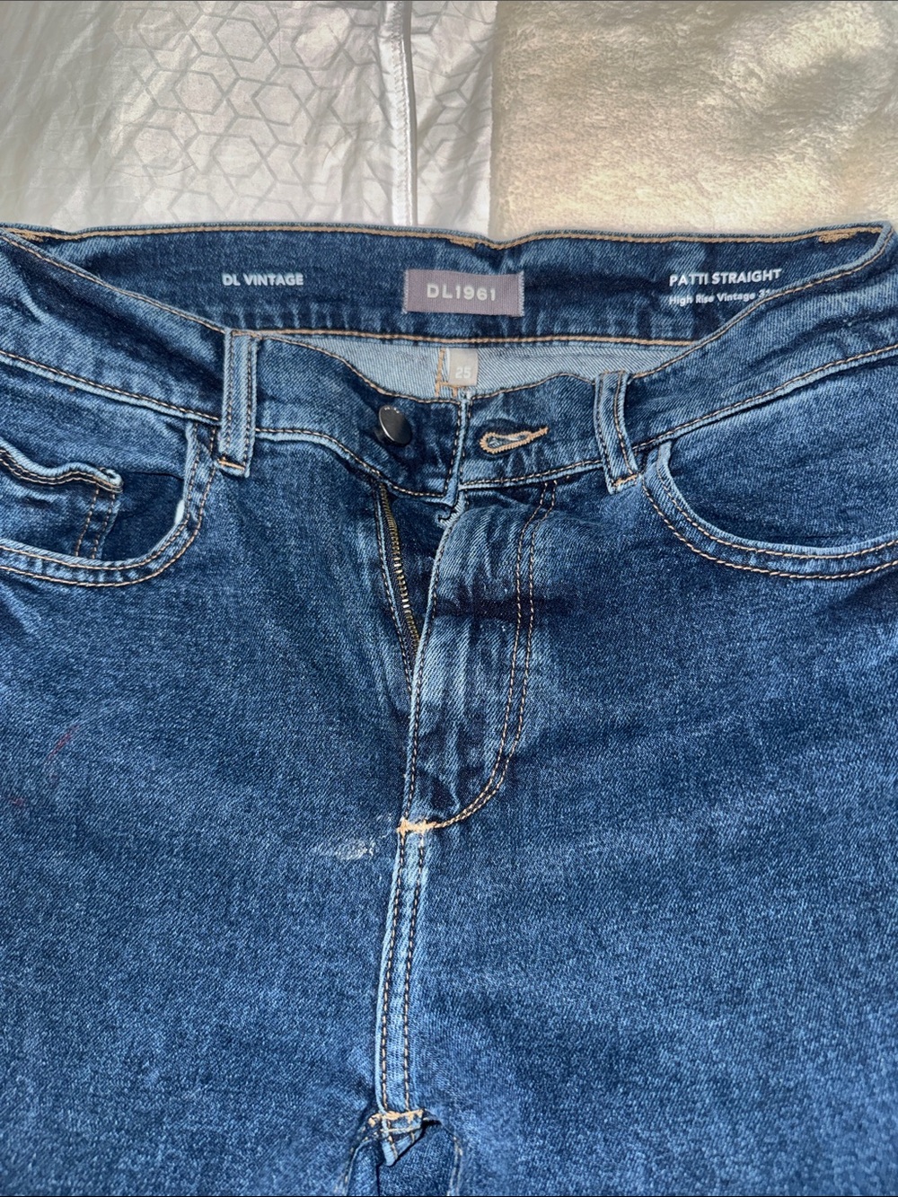 DL1961 Patti Straight Jeans - Dark Blue